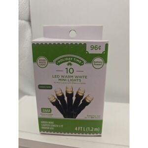 Holiday Time Cool White Micro LED Battery Operated Lights